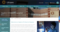 Desktop Screenshot of hasbrochildrenshospital.org